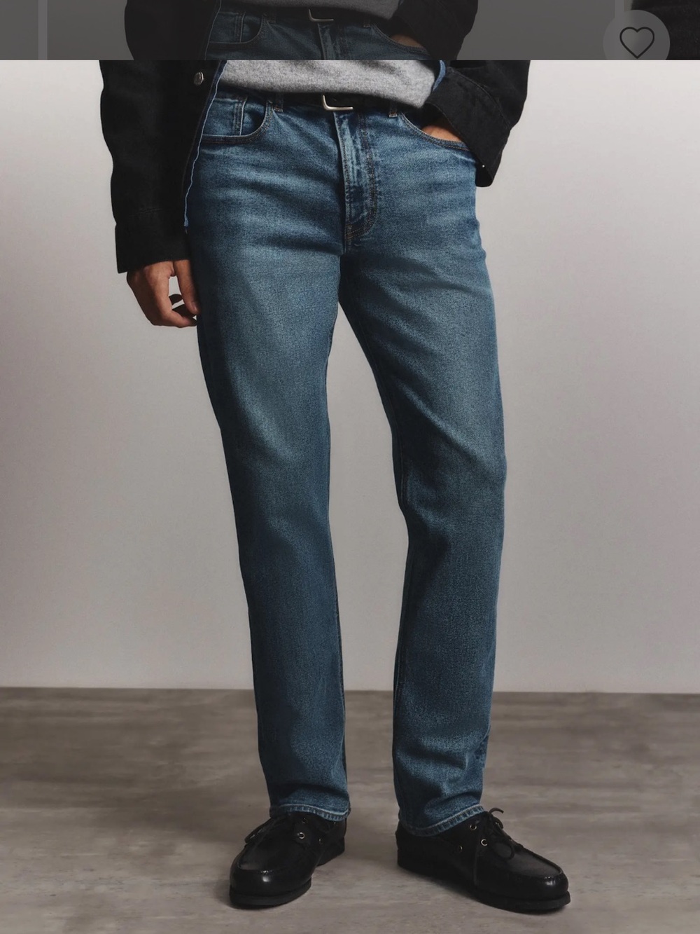 Quince Warren Stretch Relaxed Straight Leg Jeans Size Azure 30 x 30